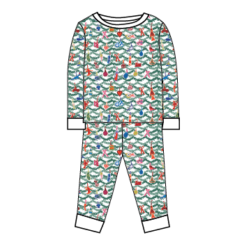 Oh Christmas Tree Two-Piece Kids Pajamas