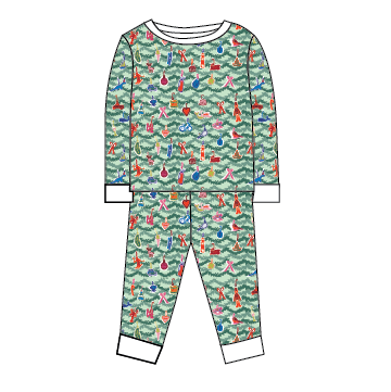 Oh Christmas Tree Two-Piece Kids Pajamas