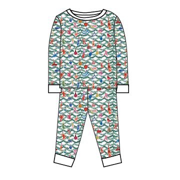 Oh Christmas Tree Two-Piece Kids Pajamas