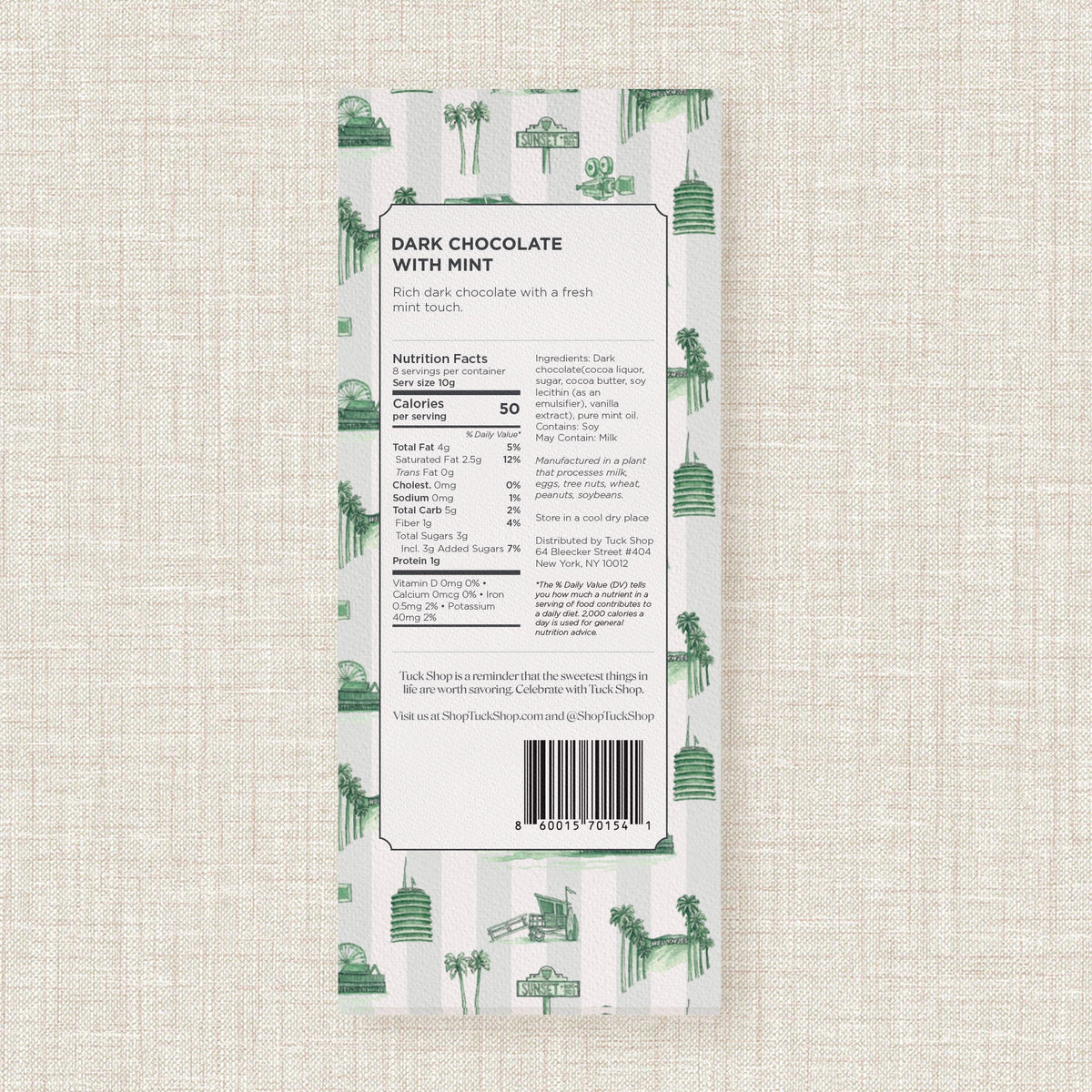 Los Angeles Dark Chocolate with Mint, Set of 3