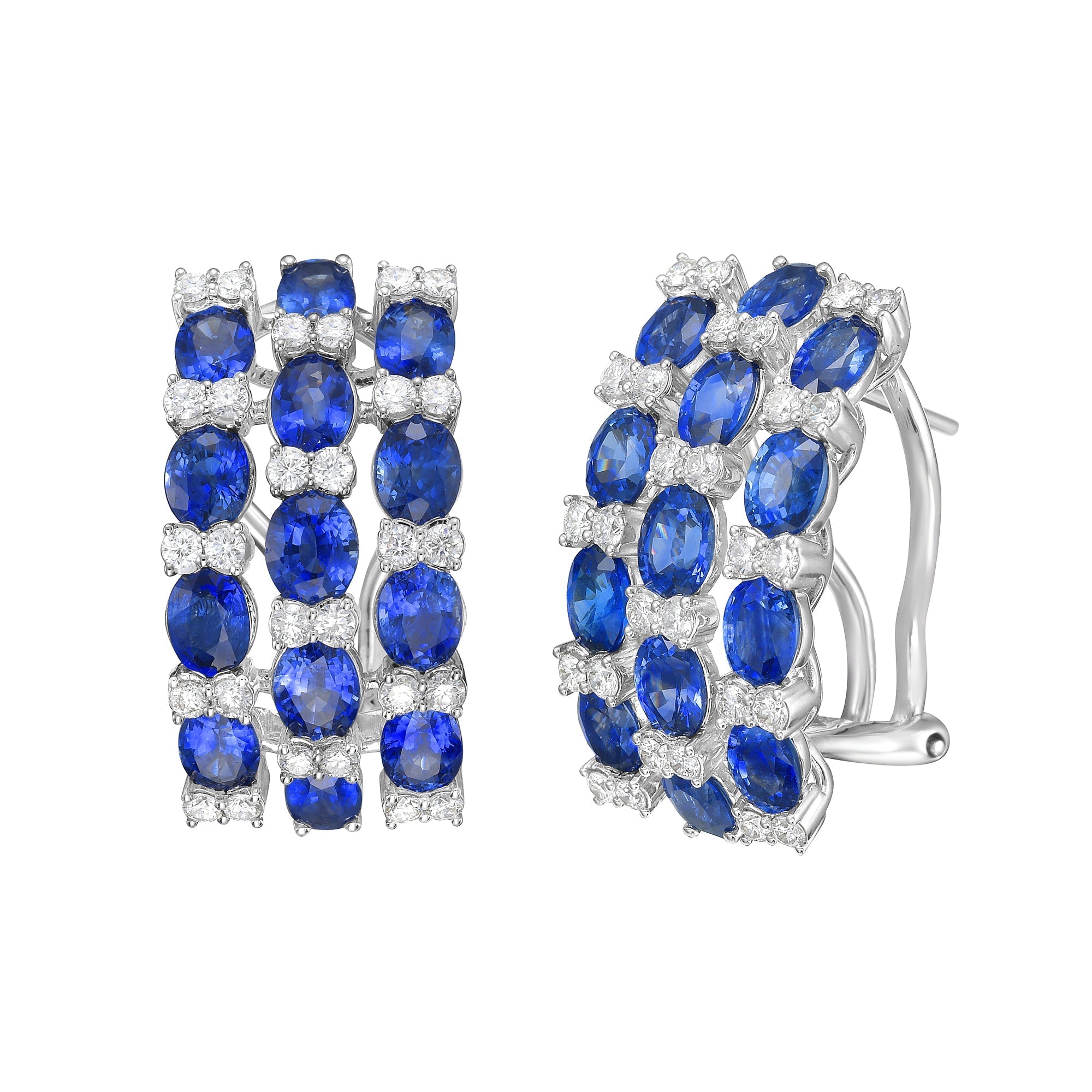 Louise Blue Sapphire Earrings - Jewelry - RUCHI New York