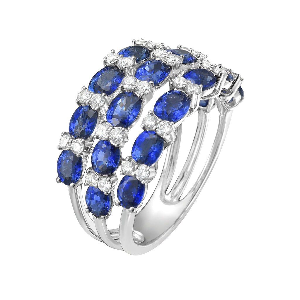 Louise Blue Sapphire Ring - Jewelry - RUCHI New York