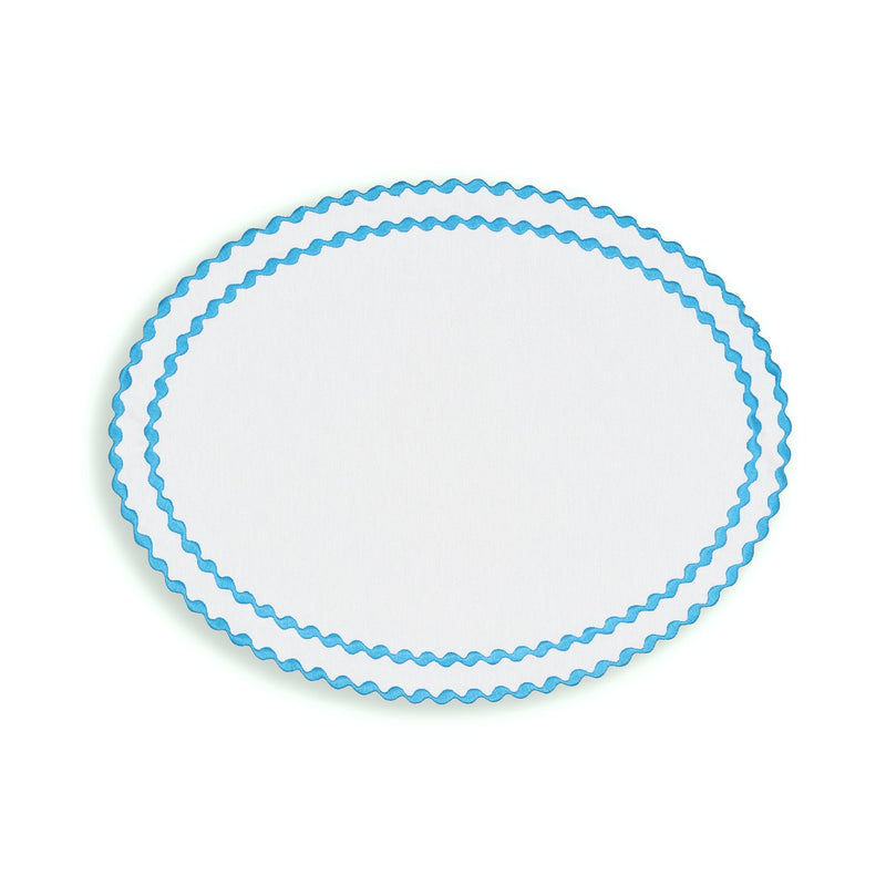 Cora Placemat And Napkin Set In Blue