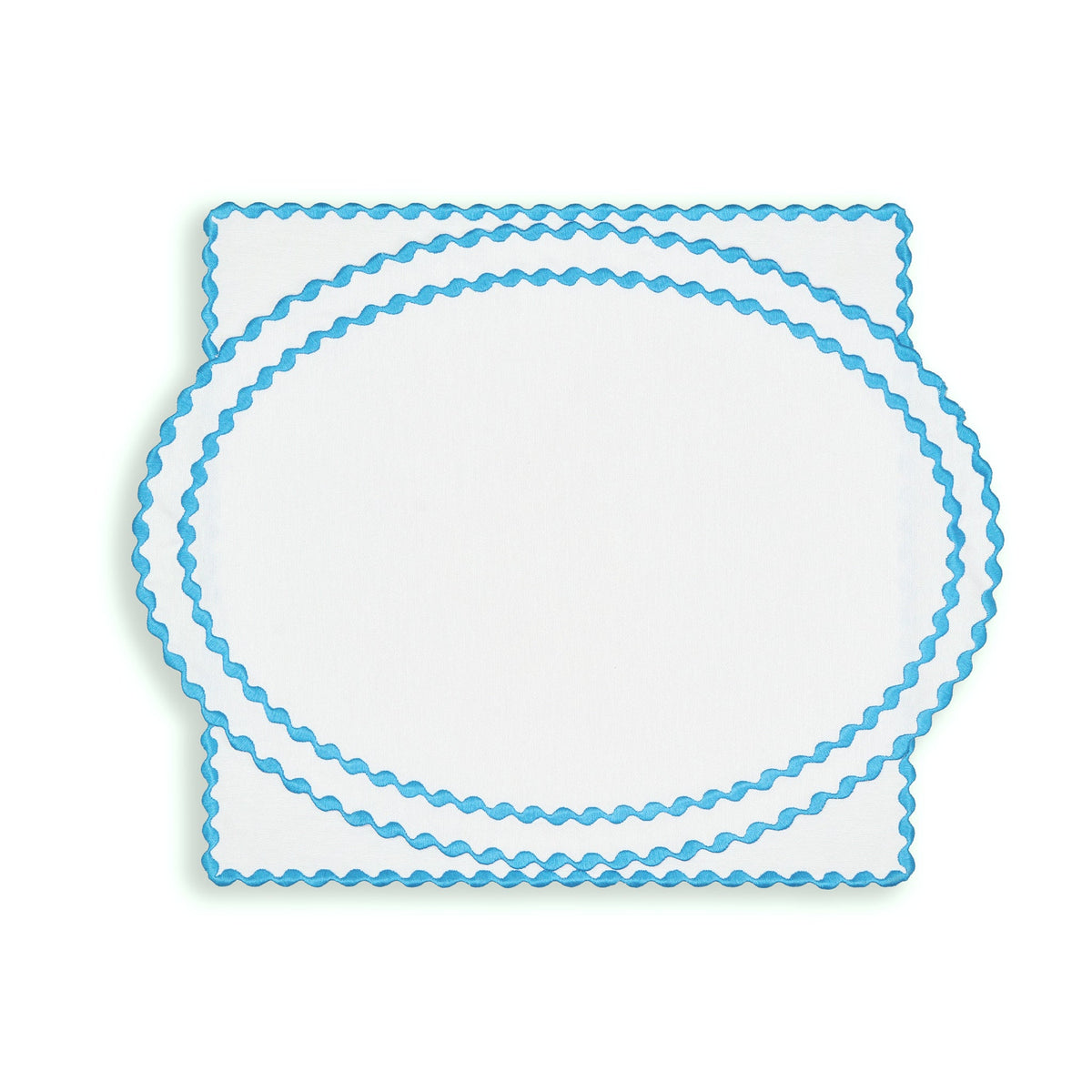 Cora Placemat And Napkin Set In Blue