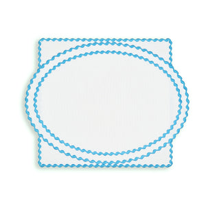 Cora Placemat And Napkin Set In Blue