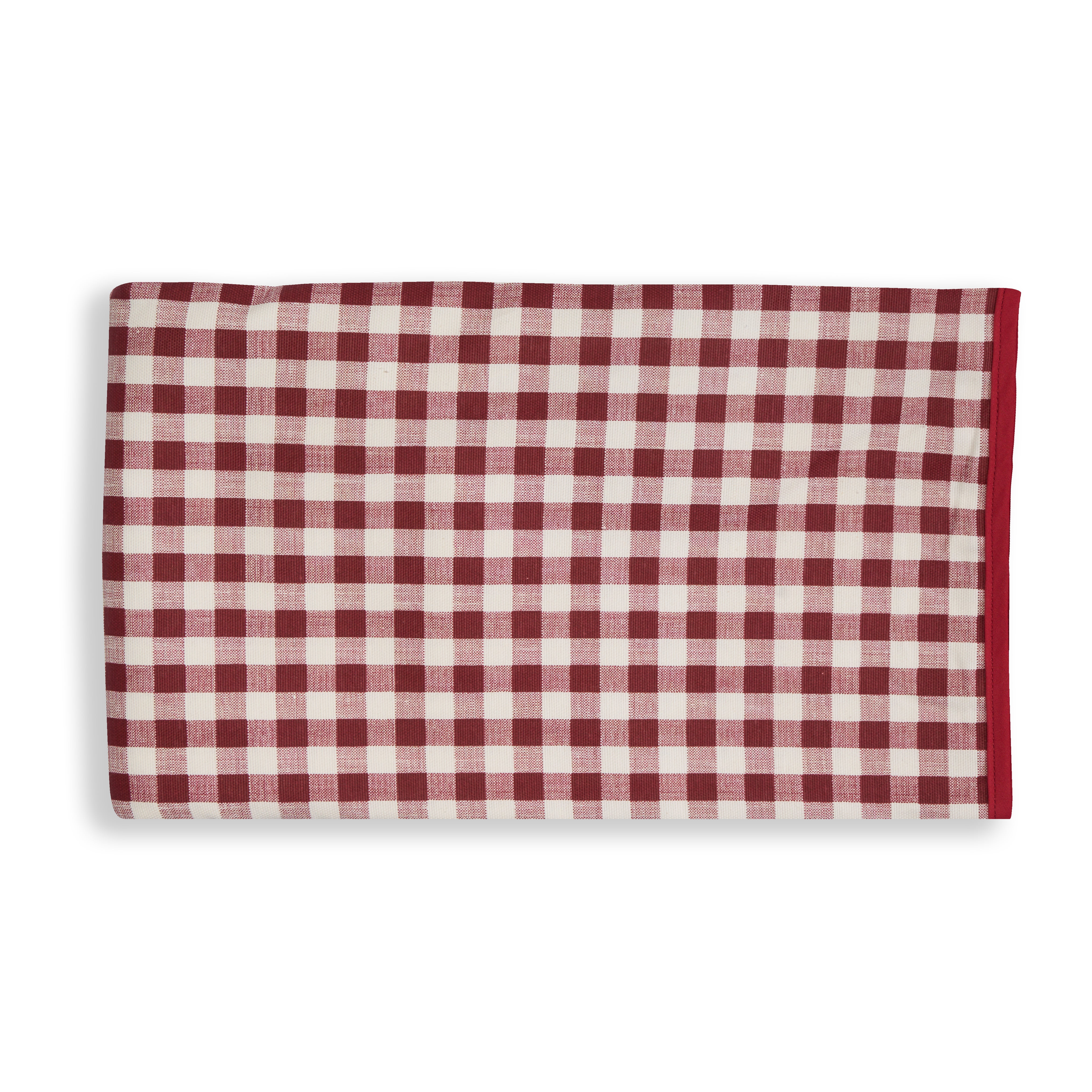 Olivia Tablecloth in Burgundy Gingham