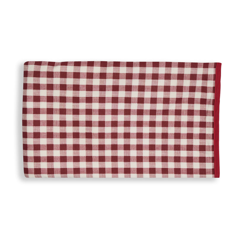 Olivia Tablecloth in Burgundy Gingham