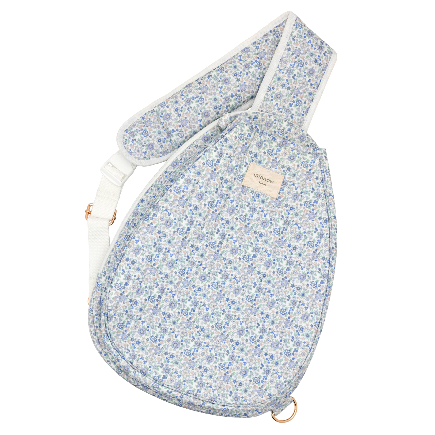 Slate Floral Coated Tennis Bag