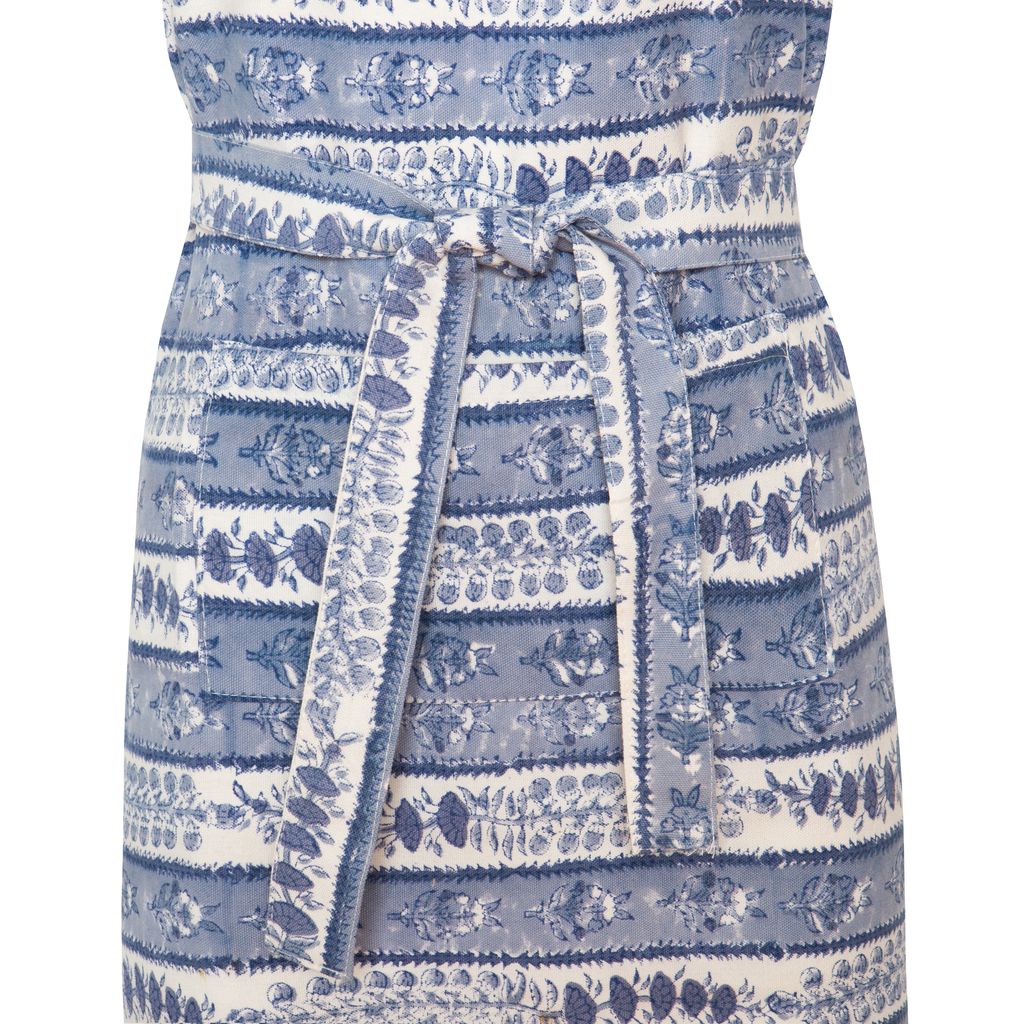 Provence Avignon Apron in Blue & Marine