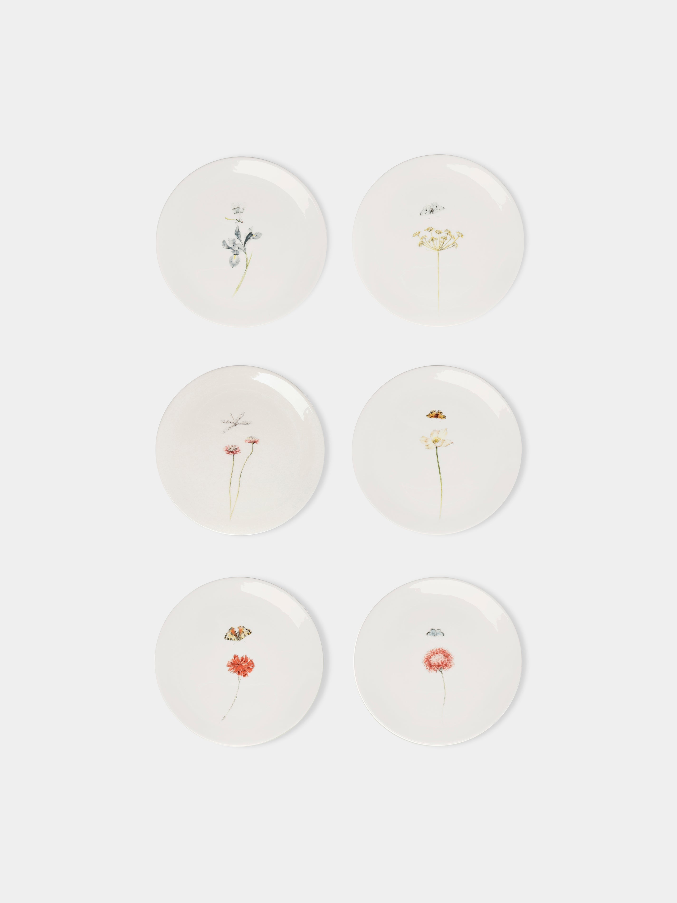 Bloom Ceramic Salad/Dessert Plates (Set of 6)