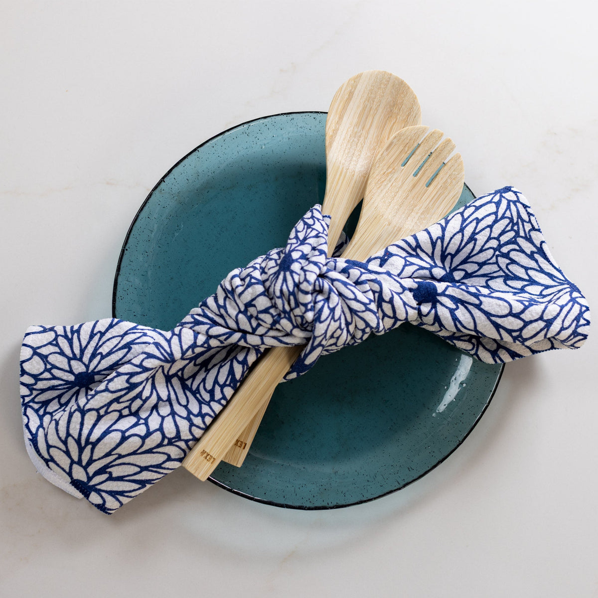 Bamboo Salad Utensil Set in Natural