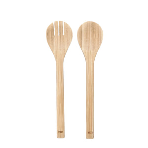 Bamboo Salad Utensil Set in Natural