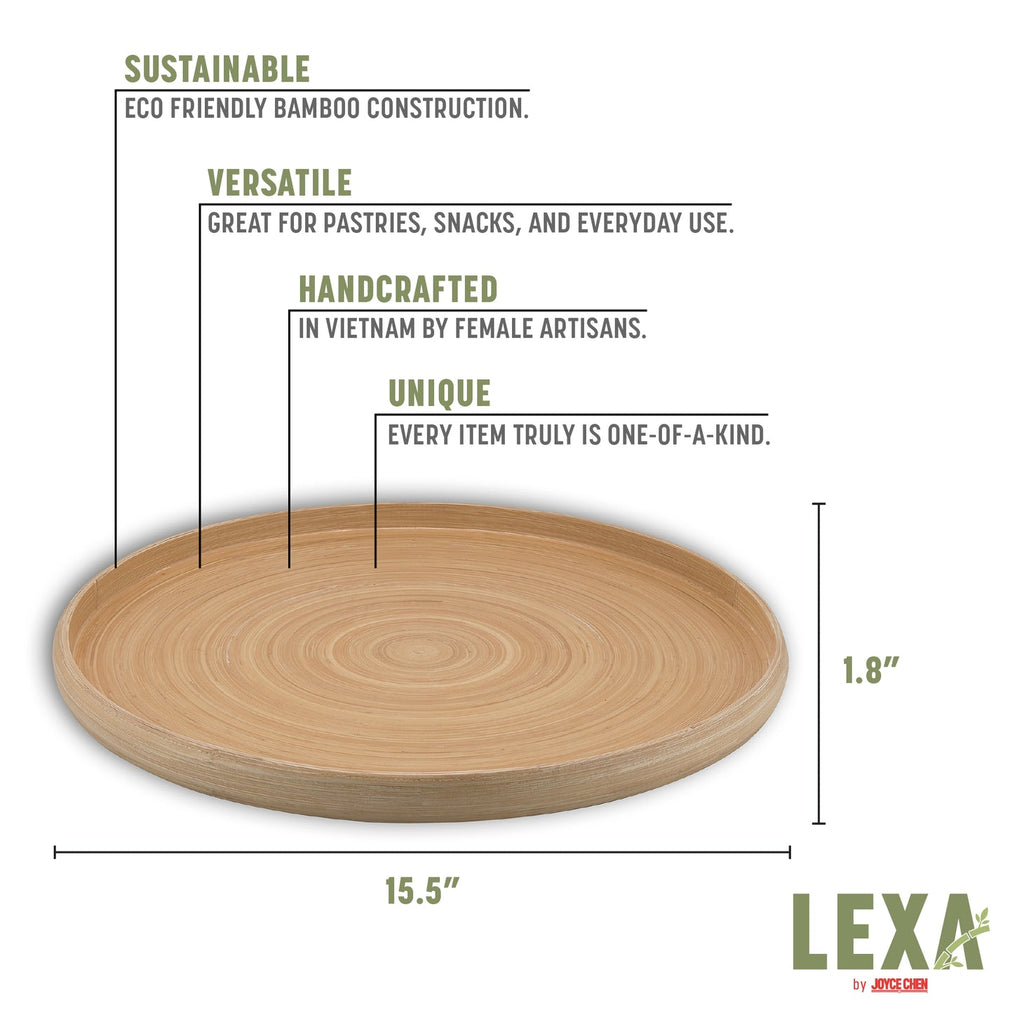 Bamboo Serving Tray in Natural