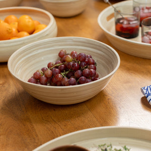 Bamboo Bowls in Natural, Set of 3