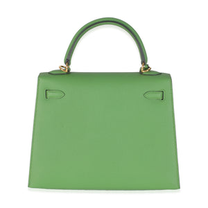 Hermès Vert Yucca Epsom Sellier Kelly 25