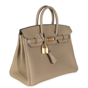 Hermes Beige Marfa Togo Birkin 25 GHW