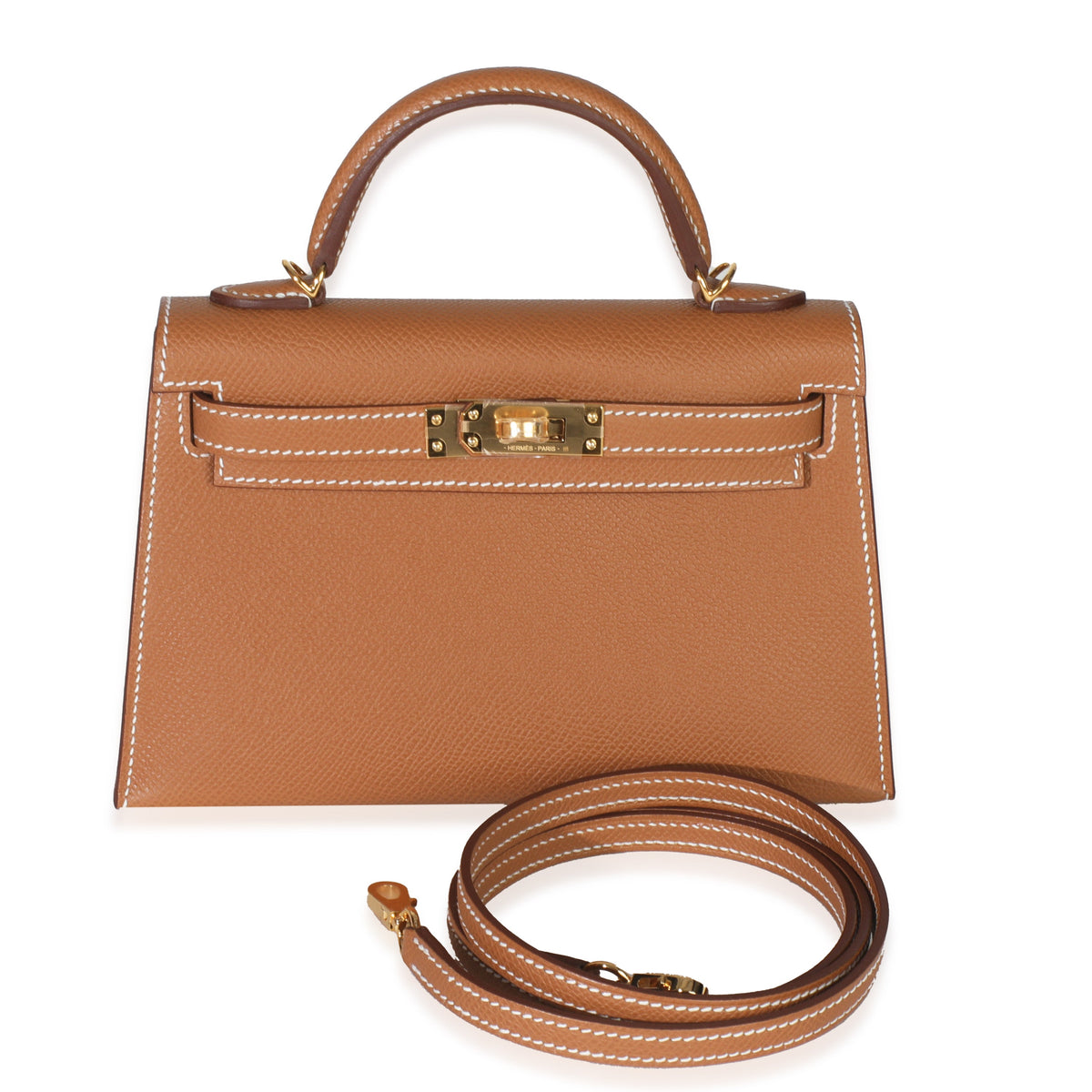 Hermes Gold Epsom Mini Kelly 20 II GHW