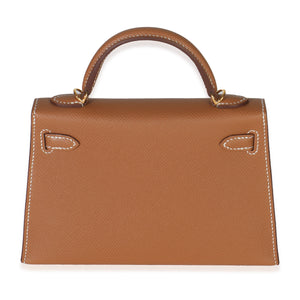 Hermes Gold Epsom Mini Kelly 20 II GHW