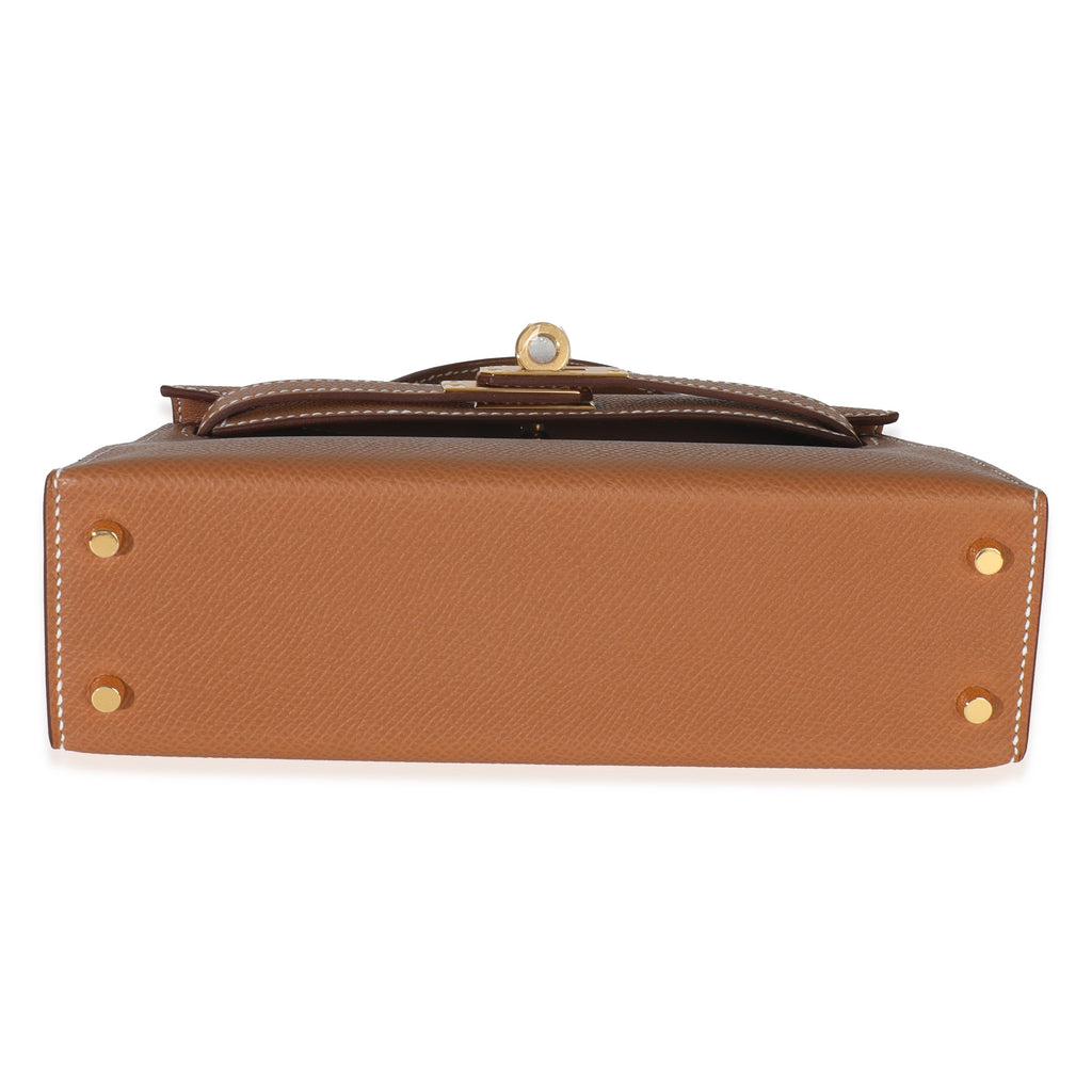 Hermes Gold Epsom Mini Kelly 20 II GHW