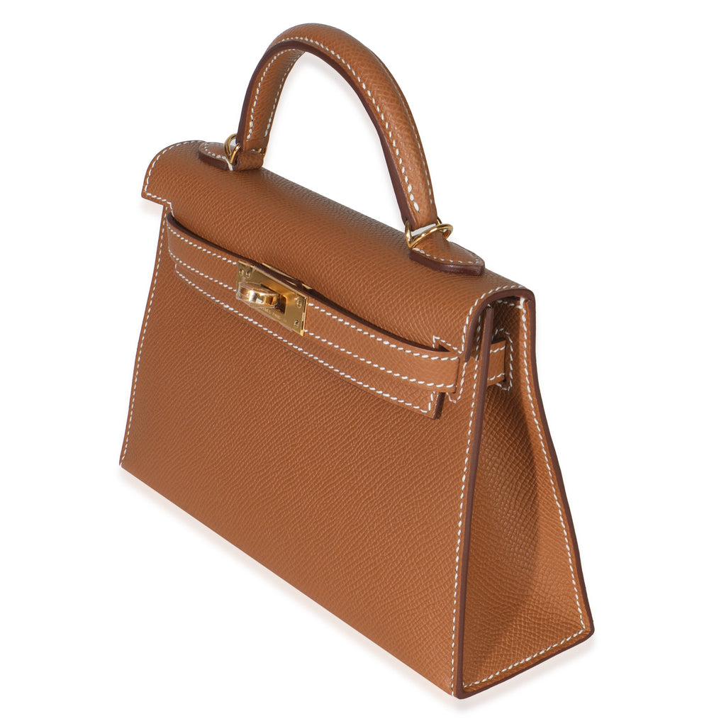 Hermes Gold Epsom Mini Kelly 20 II GHW