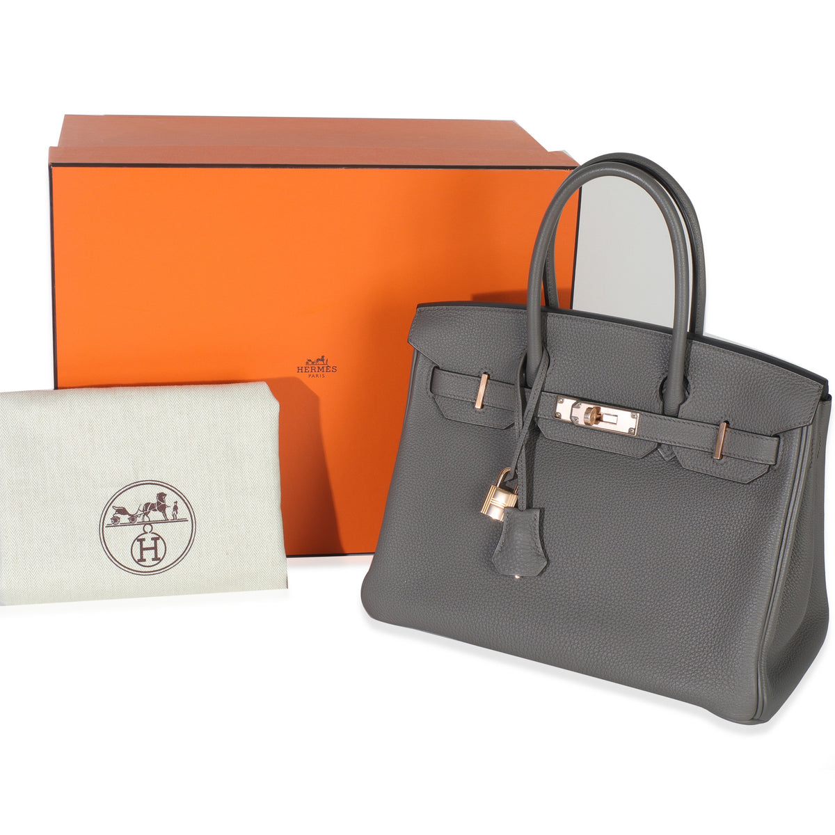 Hermes Etain Togo Birkin 30 RGHW