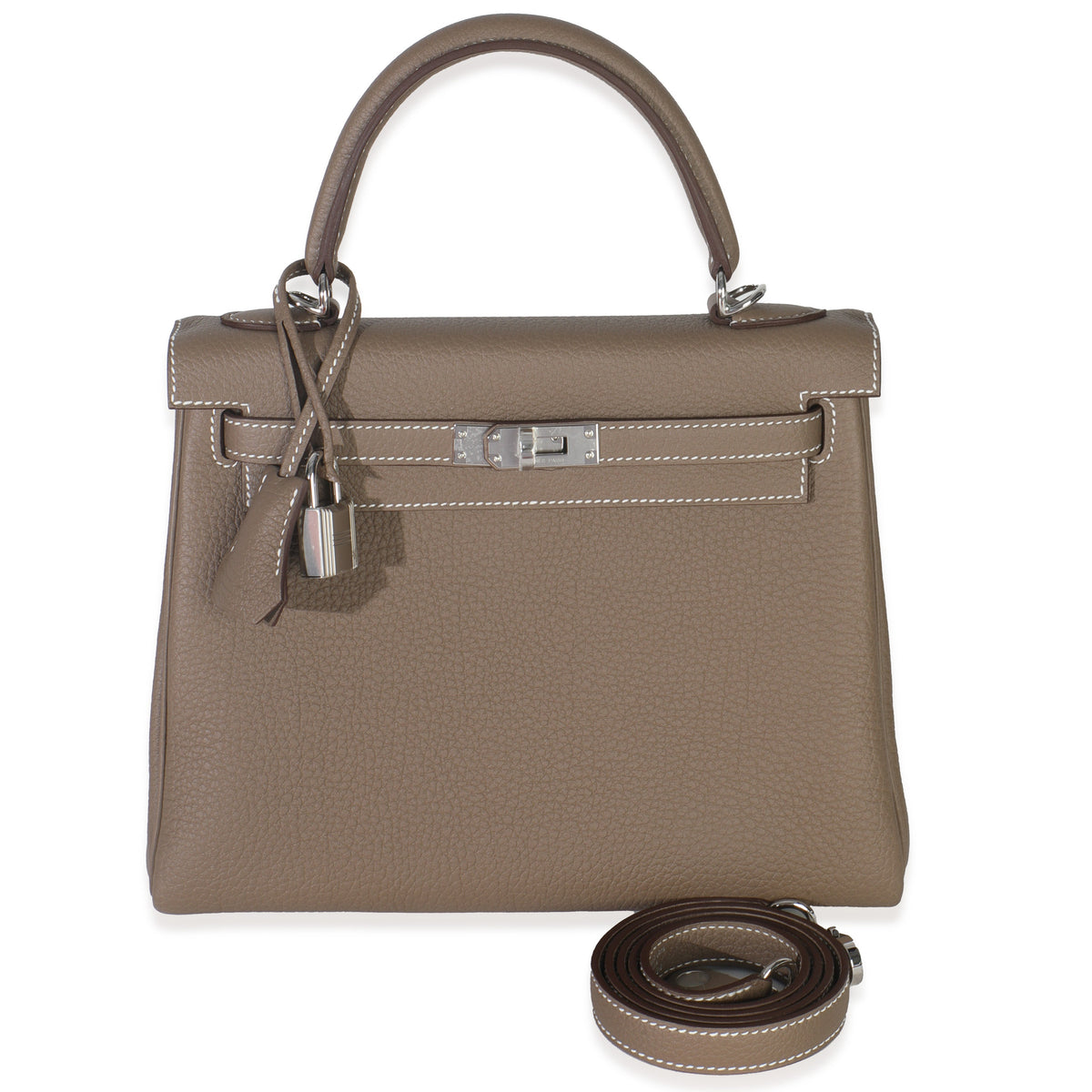 Hermes Etoupe Togo Retourne Kelly 25 PHW