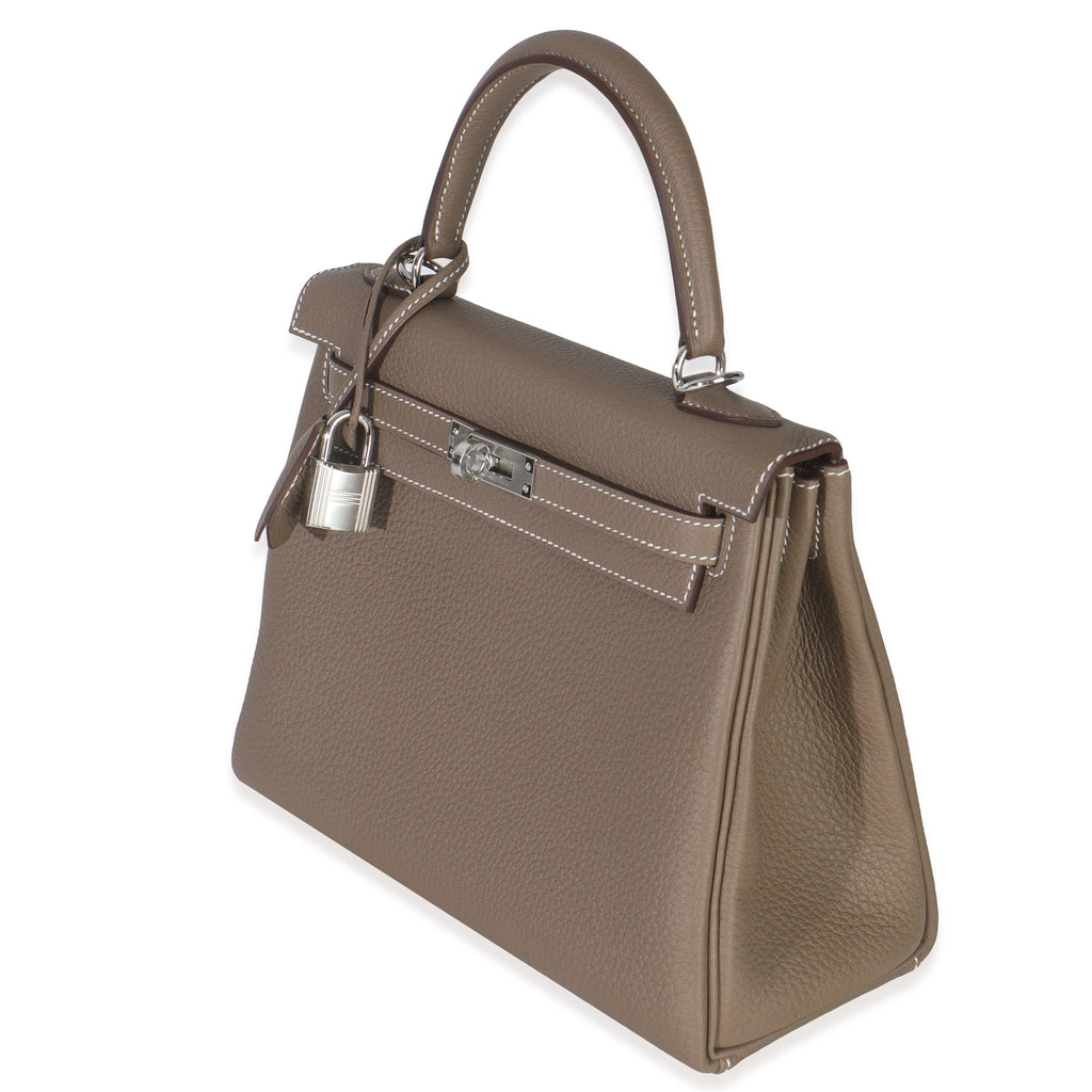 Hermes Etoupe Togo Retourne Kelly 25 PHW
