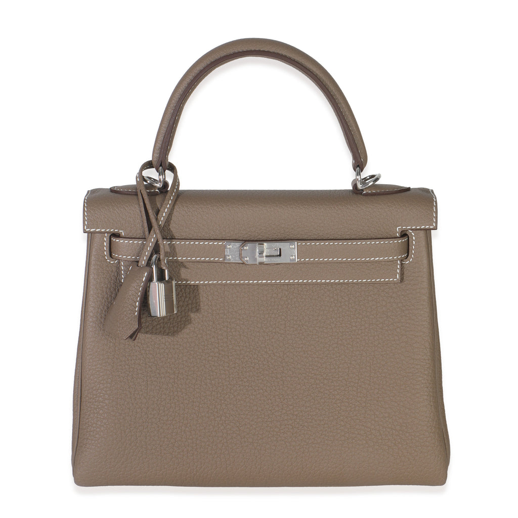 Hermes Etoupe Togo Retourne Kelly 25 PHW