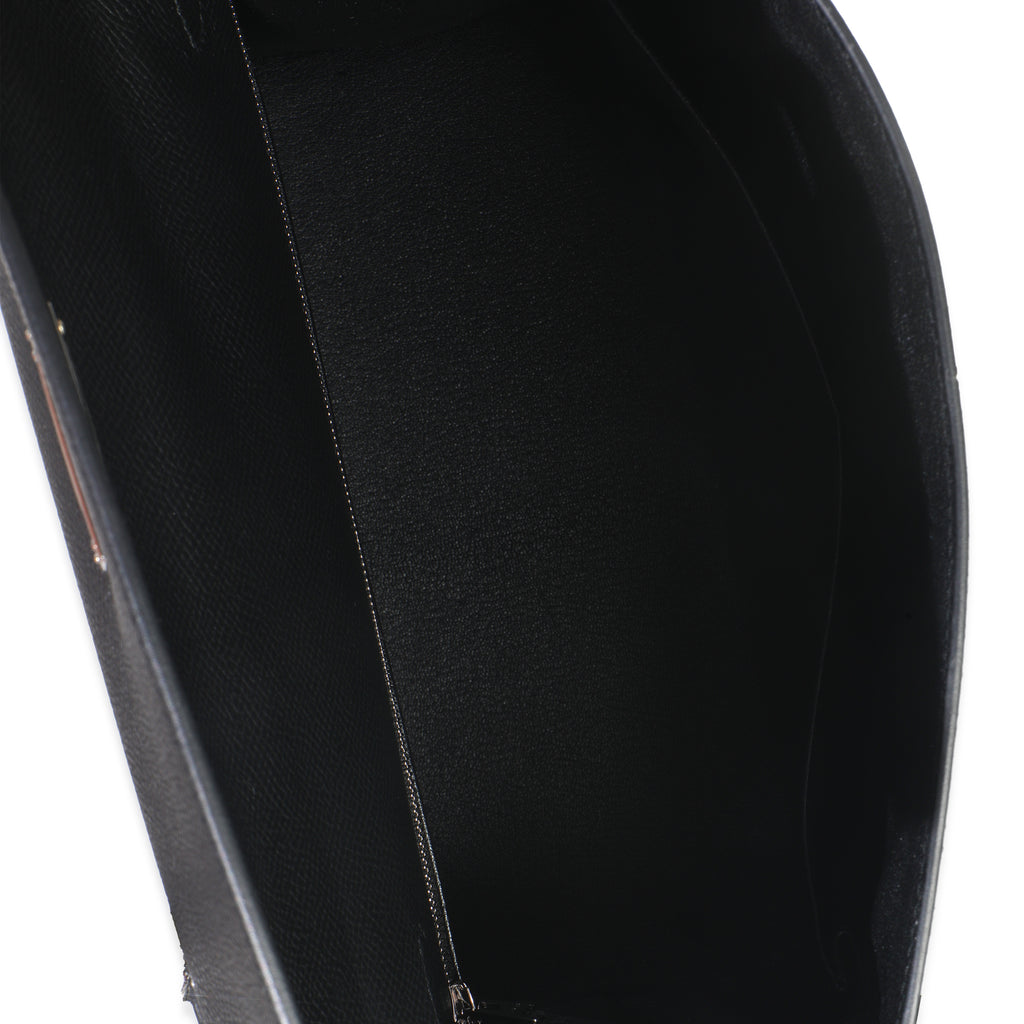 Hermes Black Epsom Sellier Kelly 28 PHW
