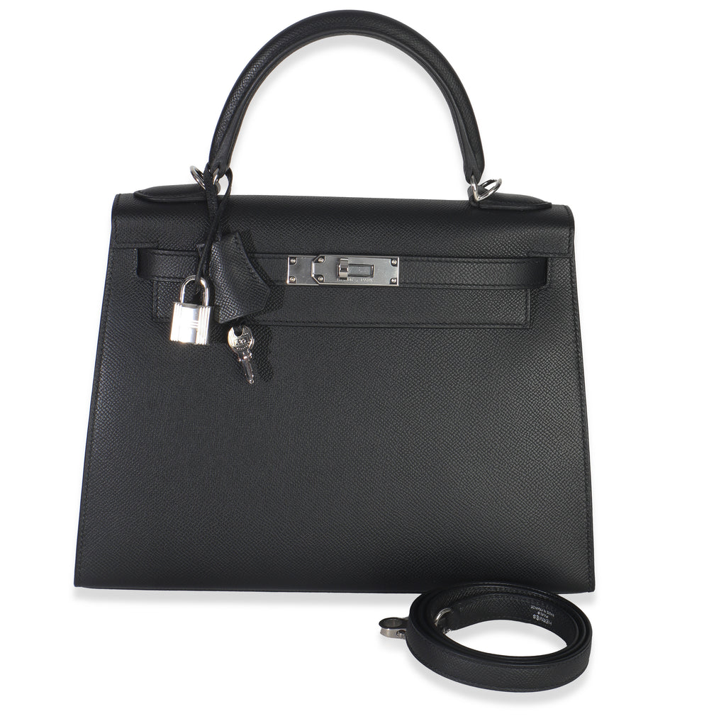 Hermes Black Epsom Sellier Kelly 28 PHW