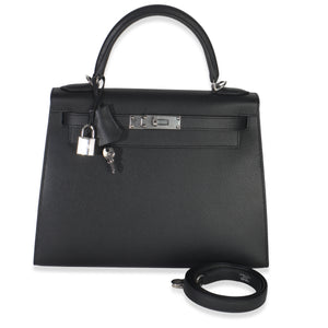 Hermes Black Epsom Sellier Kelly 28 PHW