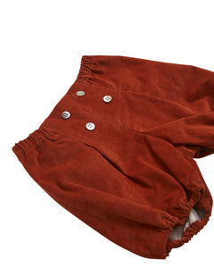 Magpie Bloomer in Orange Babycord