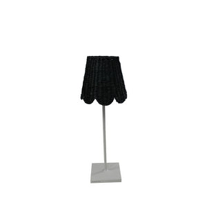 Small Seagrass Shade Cover Scalloped in Black