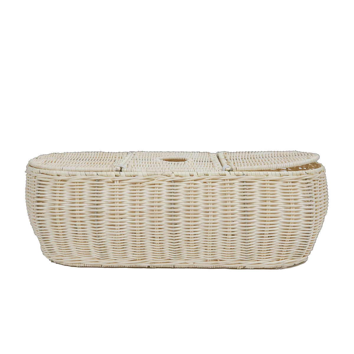 3-Part Tissue Basket in Rattan