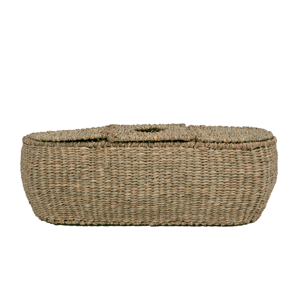 3-Part Tissue Basket in Seagrass Natural