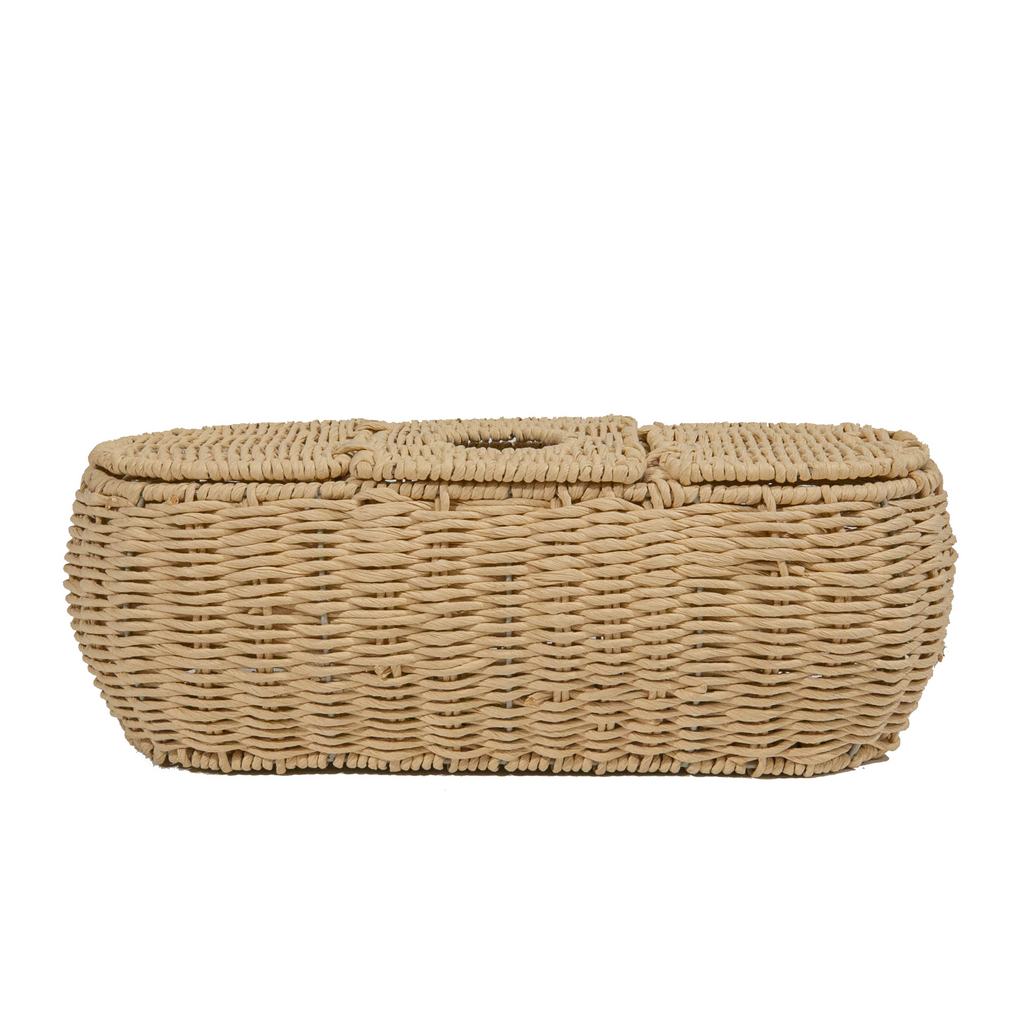 3-Part Tissue Basket in Twisted Rope