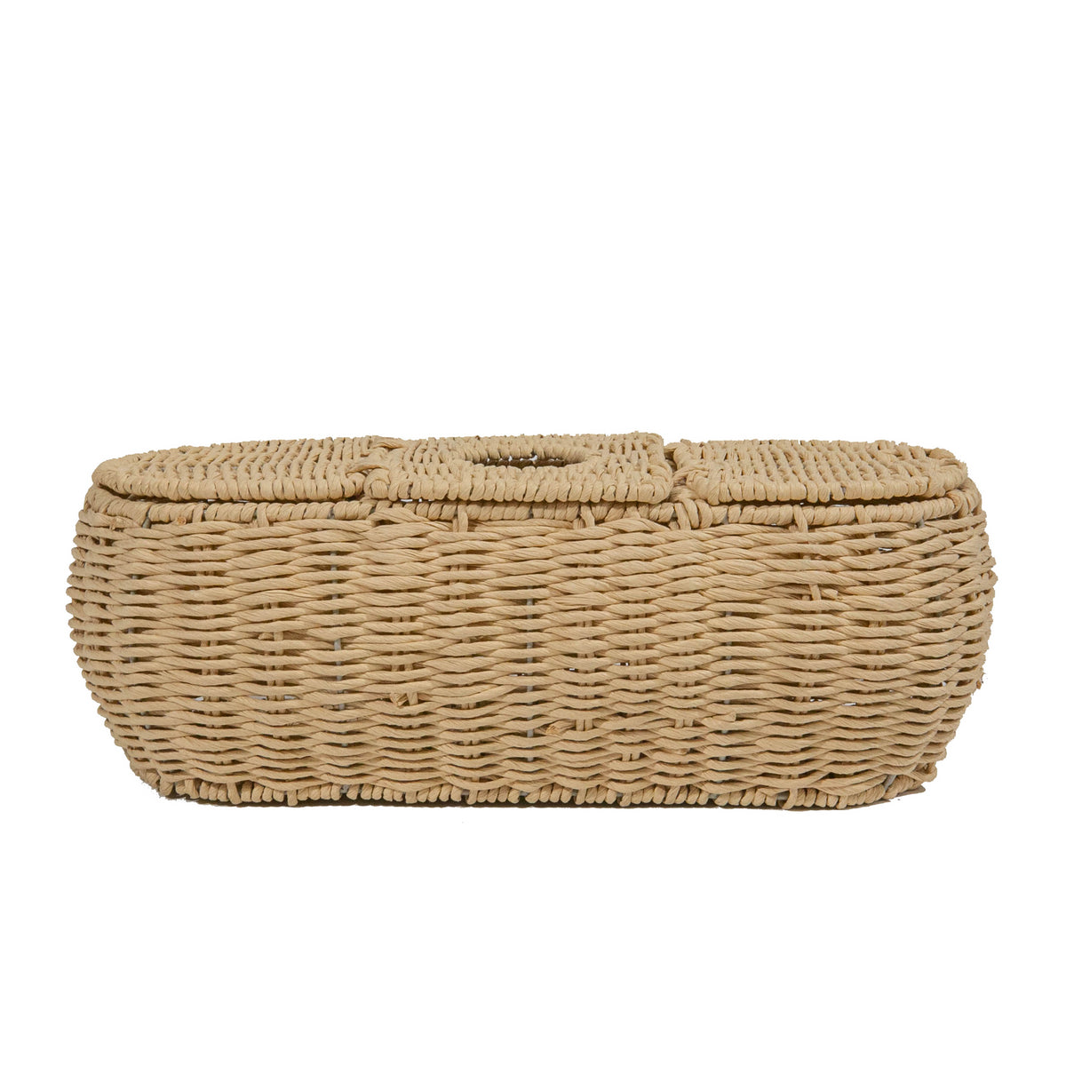 3-Part Tissue Basket in Twisted Rope