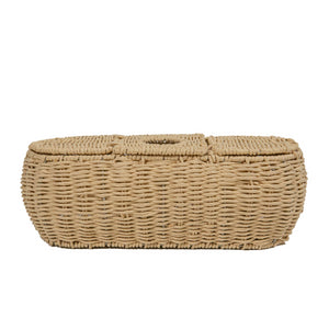 3-Part Tissue Basket in Twisted Rope