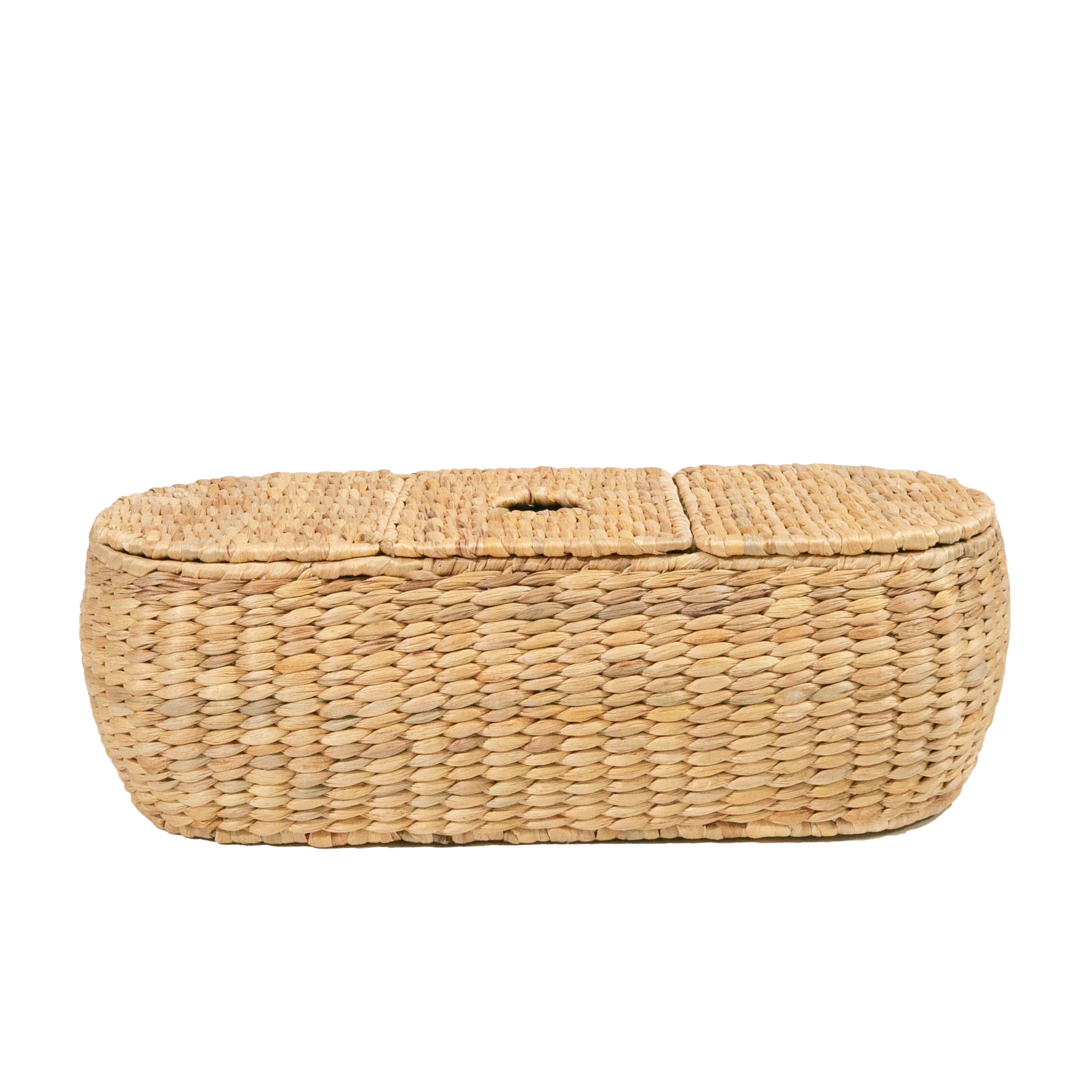 3 Part Tissue Basket in Water Hyacinth