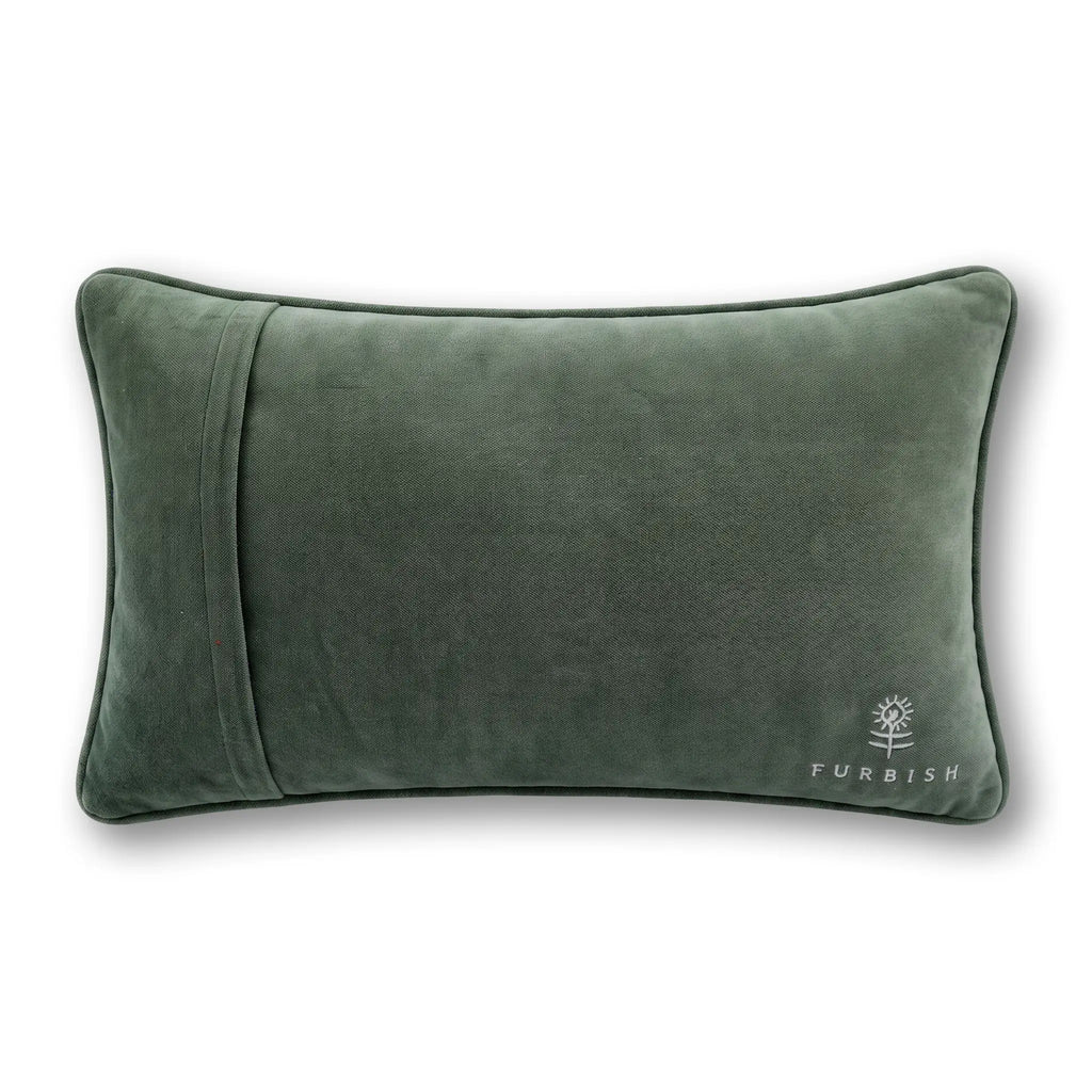 Make It A Double Needlepoint Pillow - velvet back