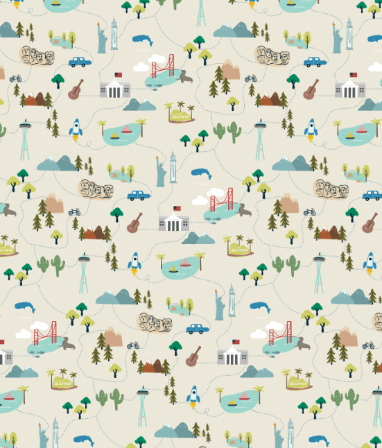 Map Toddler Bamboo Pajamas, Kids Bamboo Pajamas, Travel PJs