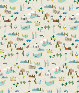 Map Toddler Bamboo Pajamas, Kids Bamboo Pajamas, Travel PJs