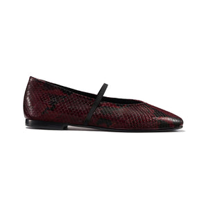 The Phoebe in Burgundy Python Embossed