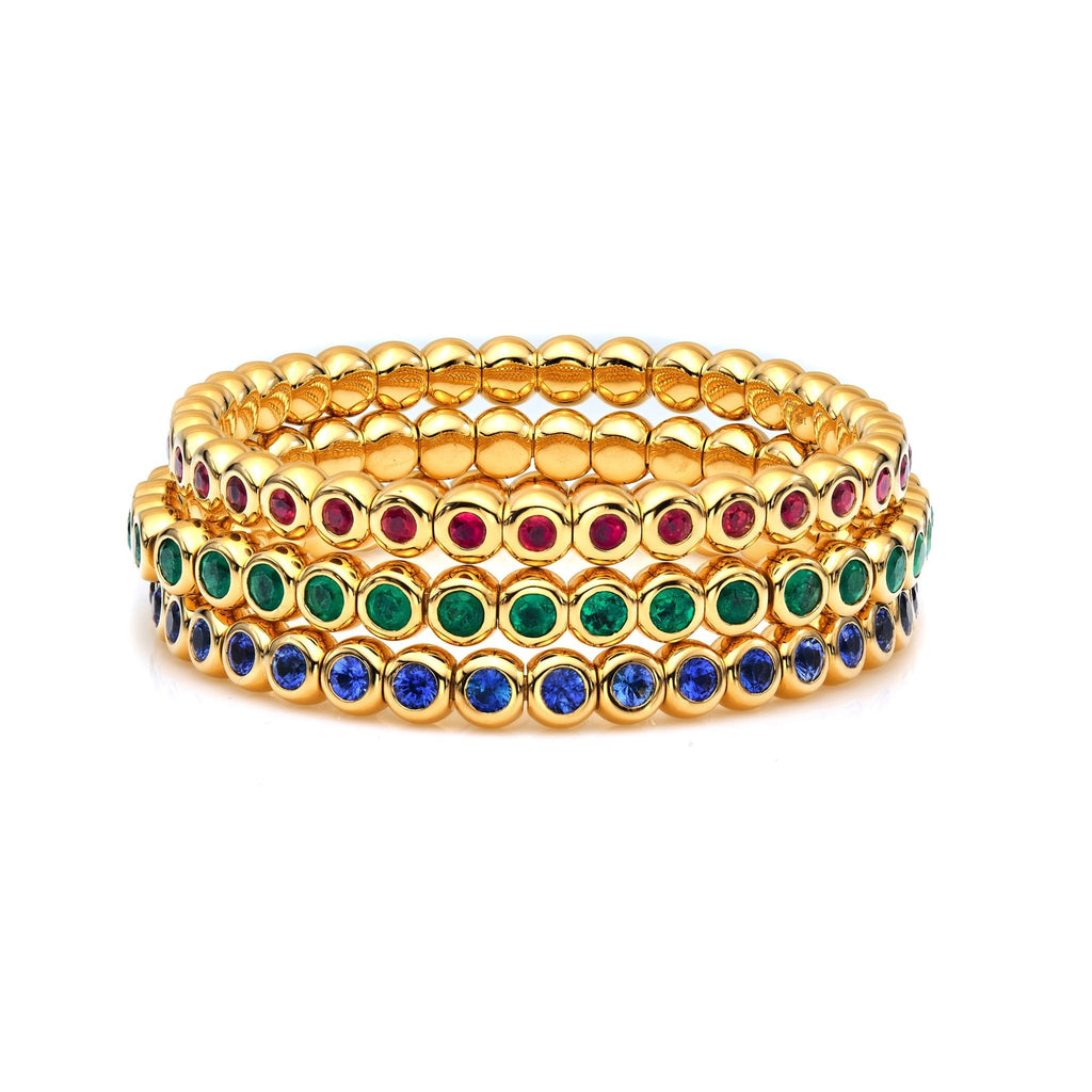 Marguerite Blue Sapphire Bracelet - Jewelry - RUCHI New York