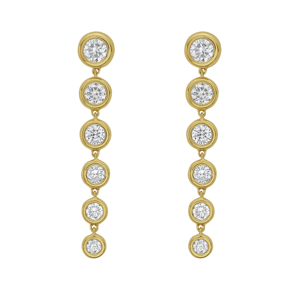 Marguerite Diamond Earrings - Jewelry - RUCHI New York