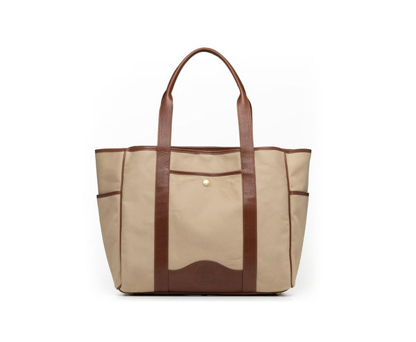 その他 OLD TOTEBAG KHAKI Market Tote No. 294 | Khaki Twill - Vintage Chestnut Tote