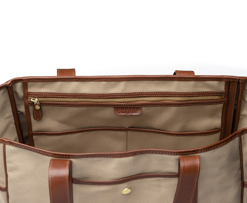 その他 OLD TOTEBAG KHAKI Market Tote No. 294 | Khaki Twill - Vintage Chestnut Tote