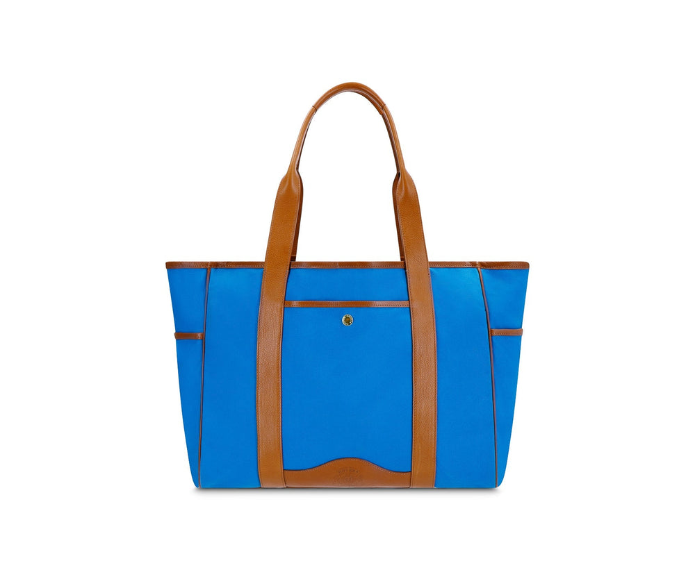 Market Tote No. 294 | Regatta Blue - Vintage Tan - Ghurka