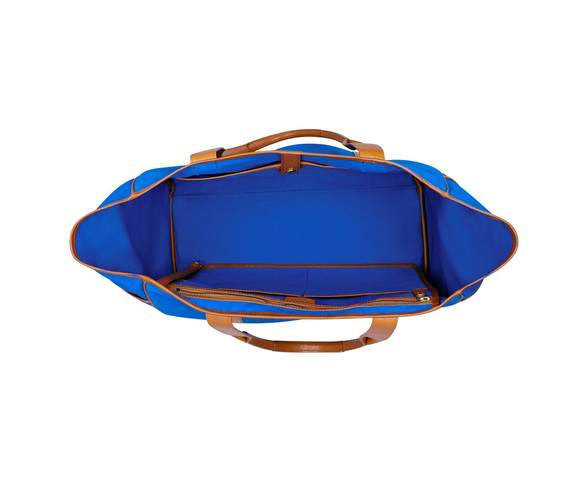 Market Tote No. 294 | Regatta Blue - Vintage Tan - Ghurka