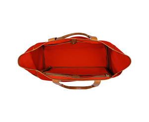 Market Tote No. 294 | Signal Red - Vintage Tan - Ghurka